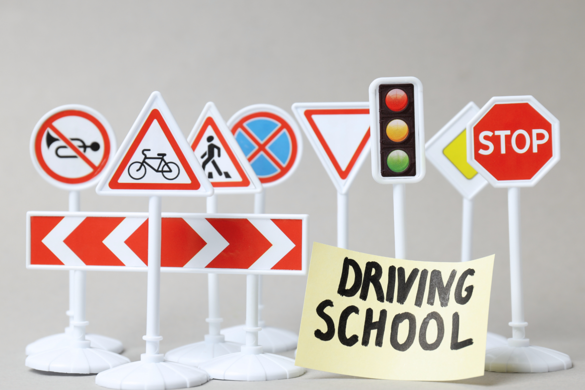 driving school graphics and signs in temple texas