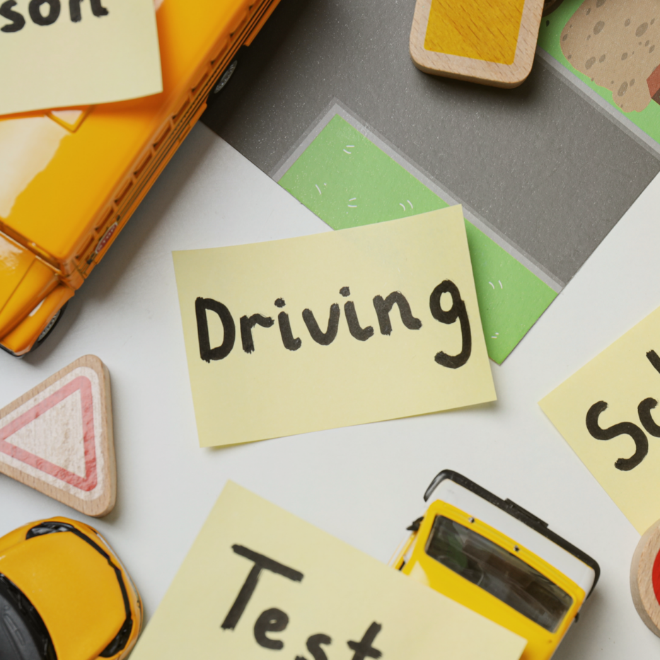 driving school test graphic
