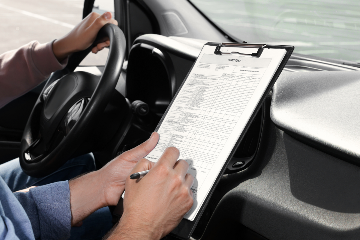 person grading parent taught drivers ed at dps approved texas facility