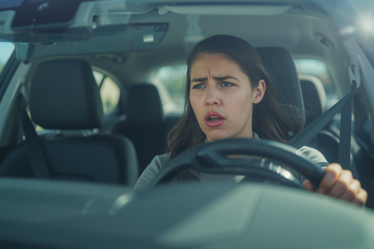 woman taking the cheapest third party road test DFW