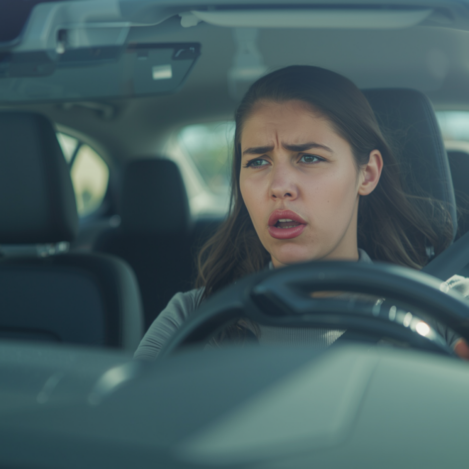 woman taking the cheapest third party road test DFW