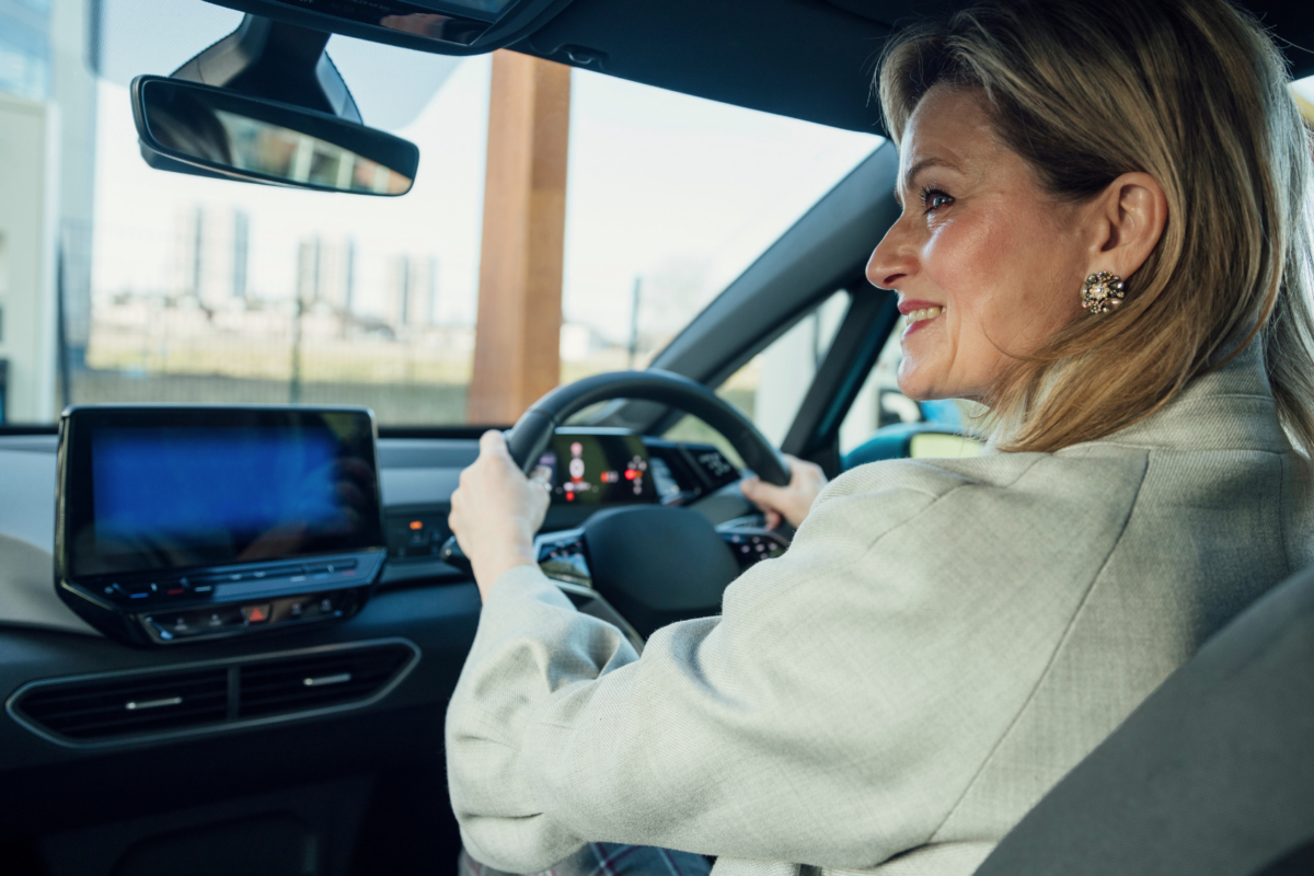 woman taking road test approved by dps in texas