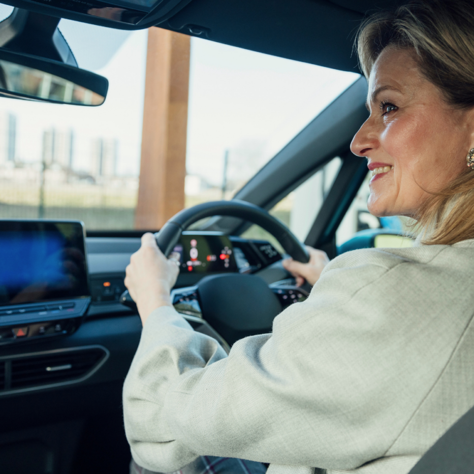 woman taking road test approved by dps in texas